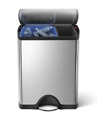 simplehuman 46 Liter Classic Recycling Kitchen Trash Can