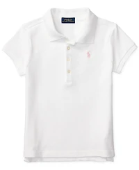 Polo Ralph Lauren Girls 2T-6X Short Sleeve Stretch Cotton Mesh Shirt