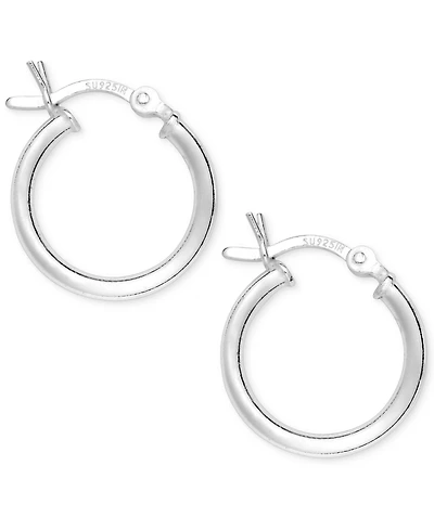 Giani Bernini Sterling Silver Small Hoops, 5/8"