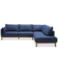 Jollene 113" 2-Pc. Fabric Sectional, Created for Macy's