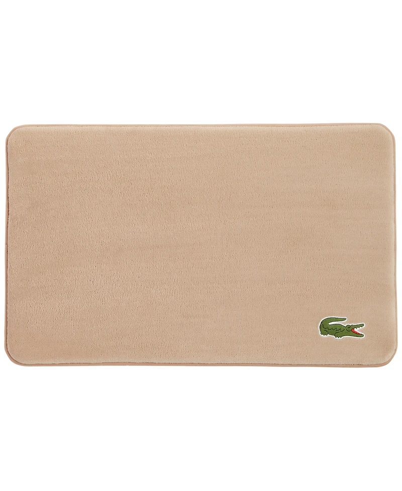 Lacoste Home Crocodile Memory Foam Bath Rug, 19" x 30"