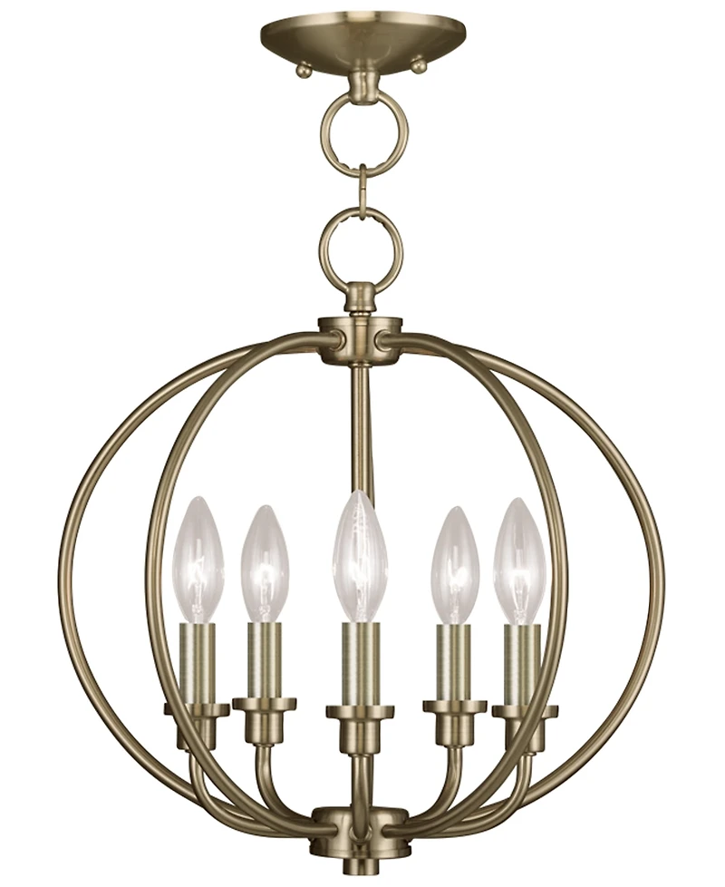 Livex Milania 5- Light Metal Pendant