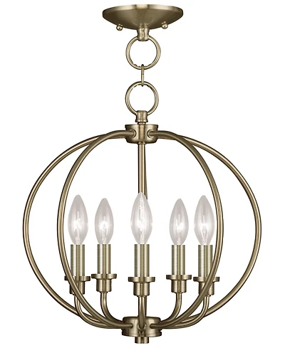 Livex Milania 5- Light Metal Pendant