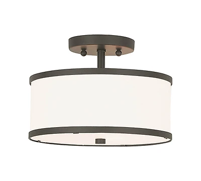 Livex Park Ridge Metal 11'' Semi Flush Mount
