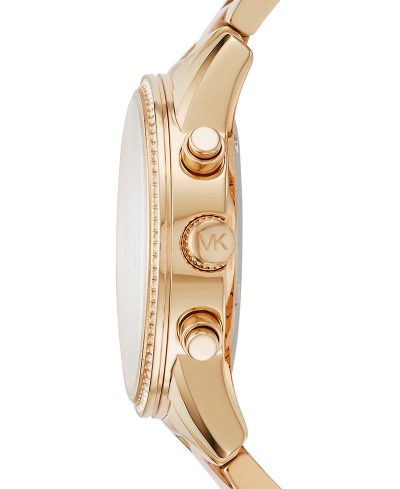 Michael Kors Women's Chronograph Ritz Two-Tone Stainless Steel Bracelet Watch 37mm MK6475
