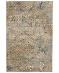 Closeout! Karastan Touchstone Moy Wilow Gray 5'3" x 7'10" Area Rug