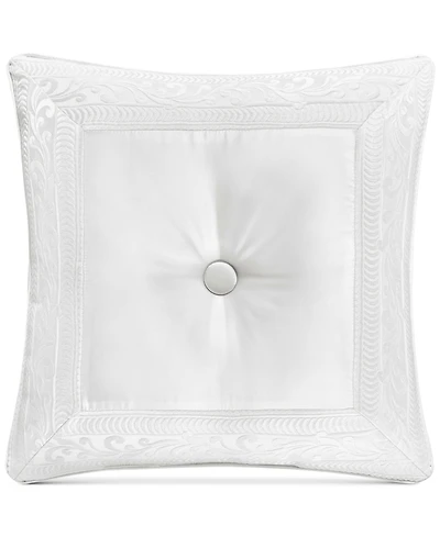 J Queen New York Bianco Tufted Decorative Pillow, 20" x 20"