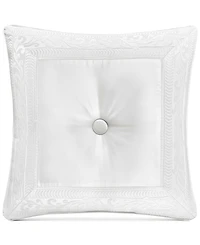 J Queen New York Bianco Tufted Decorative Pillow, 20" x 20"