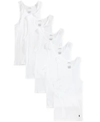 Polo Ralph Lauren Men's 5-Pack Cotton Undershirt Tank Tops