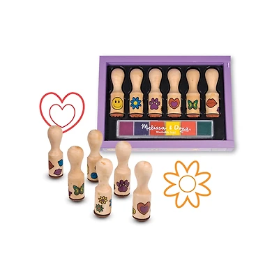 Melissa and Doug Toy, Happy Handle Stamp Set