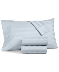 Charter Club 1.5 Stripe 550 Thread Count 100 Cotton Sheet Sets Exclusively At Macys