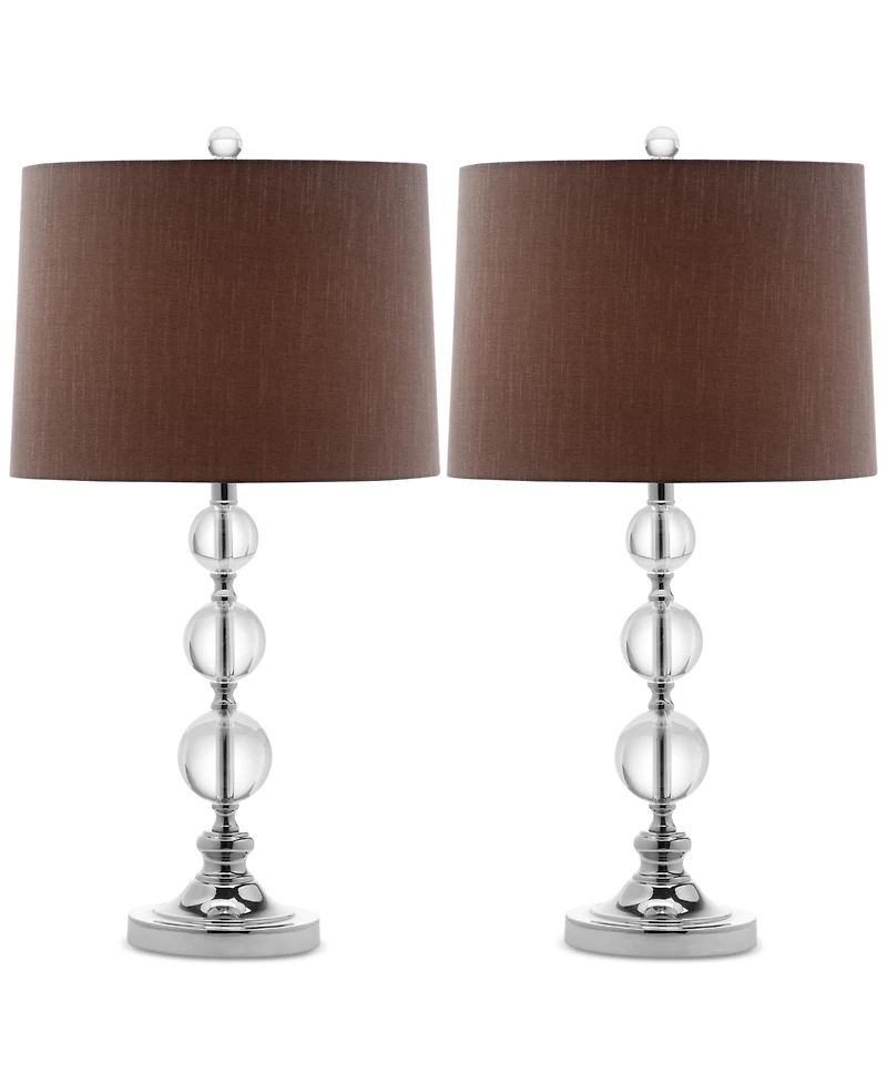 Safavieh Set of 2 Keeva Crystal Ball Table Lamps