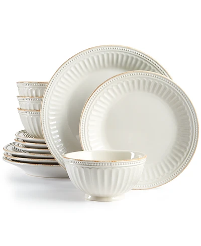 Lenox French Perle Groove 12 Pc. Dinnerware Set, Service for 4