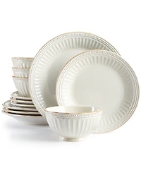 Lenox French Perle Groove 12 Pc. Dinnerware Set, Service for 4