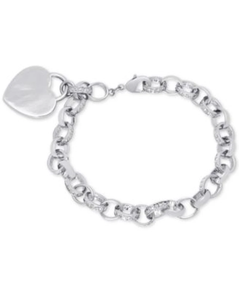 Diamond Accent Heart Tag Bracelet Collection