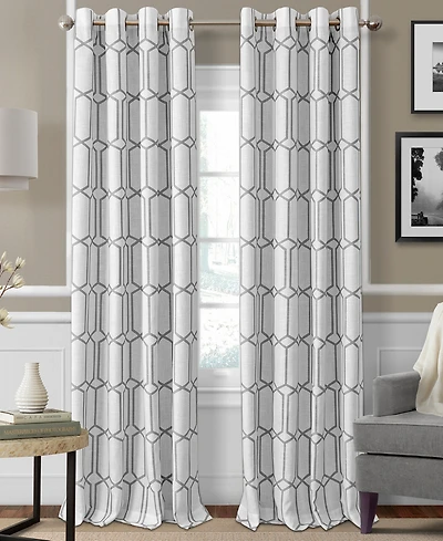 Elrene Home Fashions Kaiden Geometric Room Darkening Window Curtain