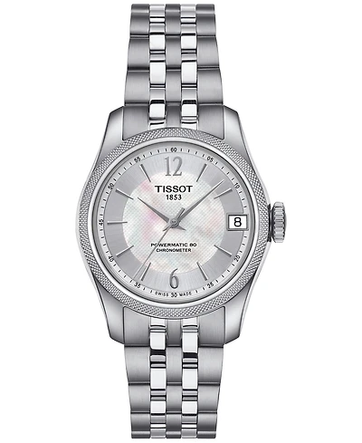 Tissot Women's Swiss Automatic Ballade Stainless Steel Bracelet Watch 32mm