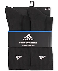 adidas Men's Cushioned Athletic 6-Pack Crew Socks