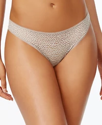 Dkny Modern Lace Satin-Trim Thong Underwear DK5013