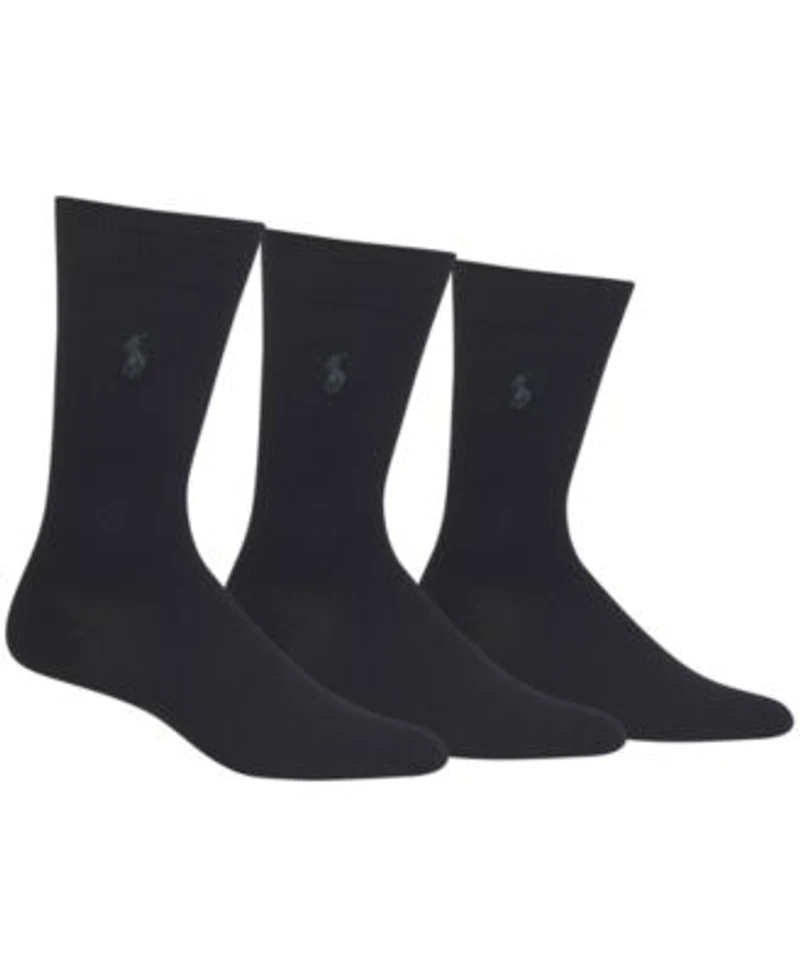 Polo Ralph Lauren Mens 3 Pk. Supersoft Dress Socks