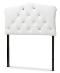Rita Button-Tufted Scalloped Twin Headboard