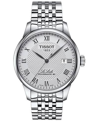 Tissot Men's Swiss Le Locle Stainless Steel Bracelet Watch 39mm