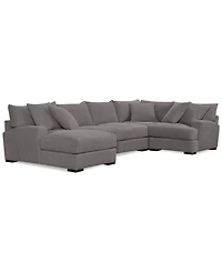 Closeout! Rhyder 4-Pc. 80'' Fabric Sectional Sofa with Chaise, Created for Macy's