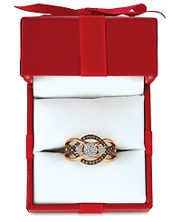 Le Vian Chocolatier Diamond Ring (3/8 ct. t.w.) 14k Rose Gold (Also Available Two-Tone White & Yellow or Gold)