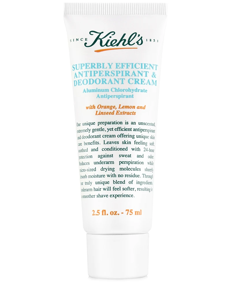Kiehl's Since 1851 Superbly Efficient Antiperspirant & Deodorant Cream, 2.5-oz.