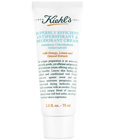 Kiehl's Since 1851 Superbly Efficient Antiperspirant & Deodorant Cream, 2.5-oz.