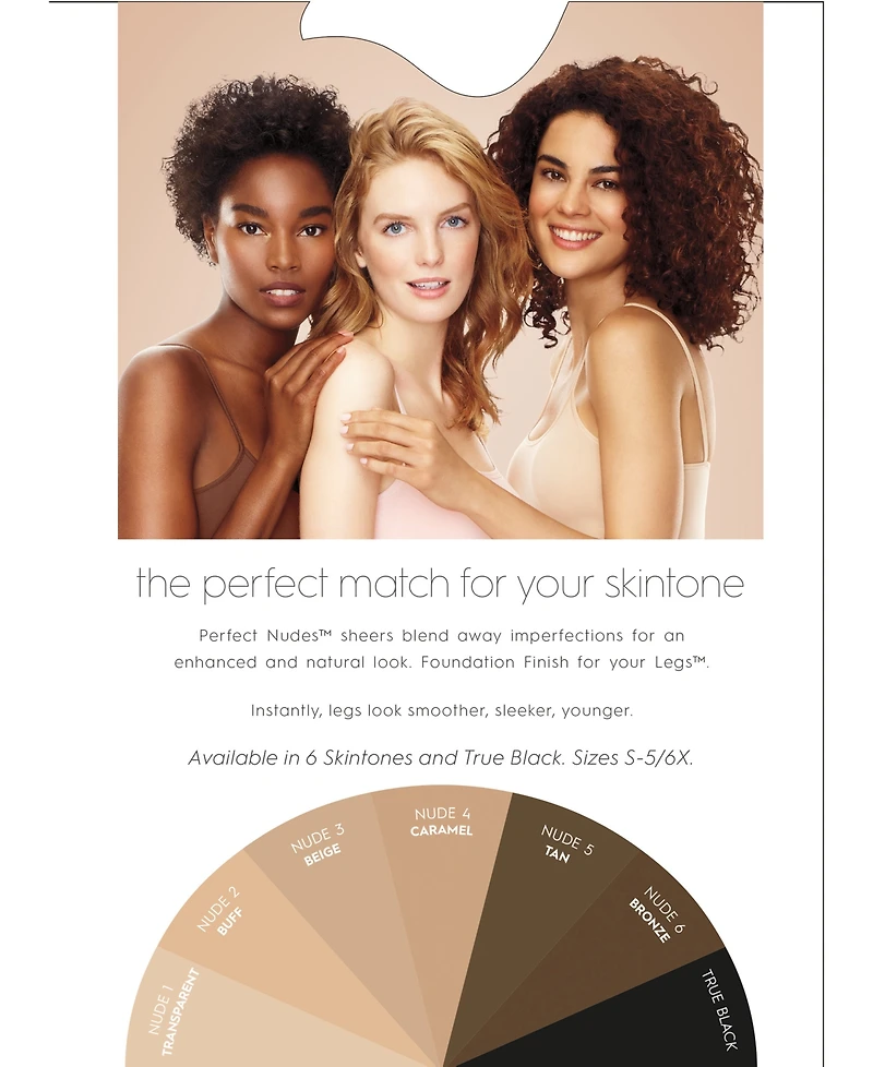 Hanes Perfect Nudes Run Resistant Tummy-Control Girl-Short Pantyhose