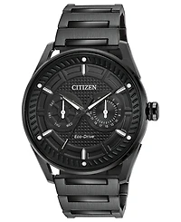 Citizen Drive from Citizen Eco-Drive Men's Black Stainless Steel Bracelet Watch 42mm