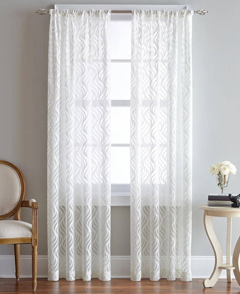 Chf Lyric Ogee 50" x 63" Rod Pocket Window Panel