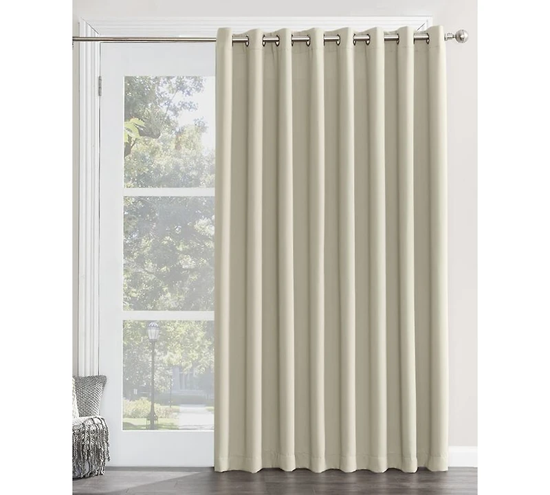 Preston Extra-Wide Blackout Grommet Sliding Patio Door Curtain Panel