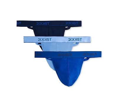 2(x)ist Men's 3-Pk. Cotton Essential Y-Back Thongs