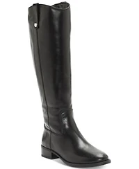 I.N.C. International Concepts Fawne Riding Leather Boots Created For Macys Regular Wide Calf