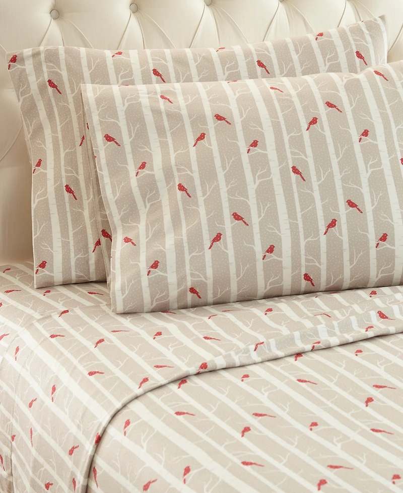 Shavel Micro Flannel Printed 3-Pc. Sheet Set, Twin