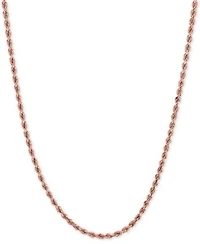 Rope Chain 1 3 4mm Necklace Collection In 14k Gold