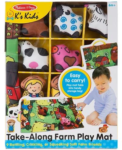 Melissa & Doug Take-Along Farm Play Mat