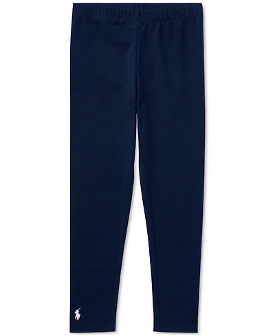 Polo Ralph Lauren Girls 2T-6X Stretch Embroidered Pony Cotton Leggings