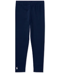 Polo Ralph Lauren Girls 2T-6X Stretch Embroidered Pony Cotton Leggings