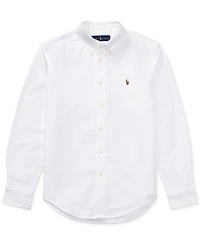 Polo Ralph Lauren Big Boys Embroidered Pony Logo Cotton Oxford Shirt