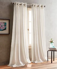 Dkny Boucle Plaid Grommet Window Panel Pairs