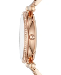 Fossil Women's Carlie Rose Gold-Tone Stainless Steel Bracelet Watch 35mm