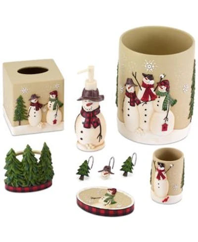 Avanti Snowman Gathering Holiday Resin Bath Accessories