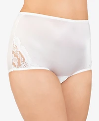 Vanity Fair Perfectly Yours Lace Nouveau Nylon Brief Underwear 13001, extended sizes available