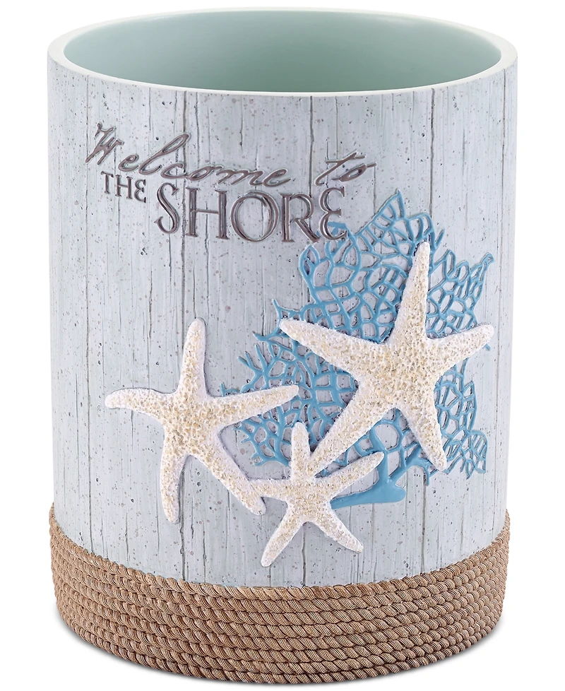 Avanti Beachcomber Seashells Resin Wastebasket