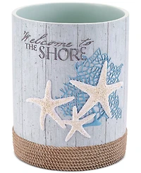 Avanti Beachcomber Seashells Resin Wastebasket