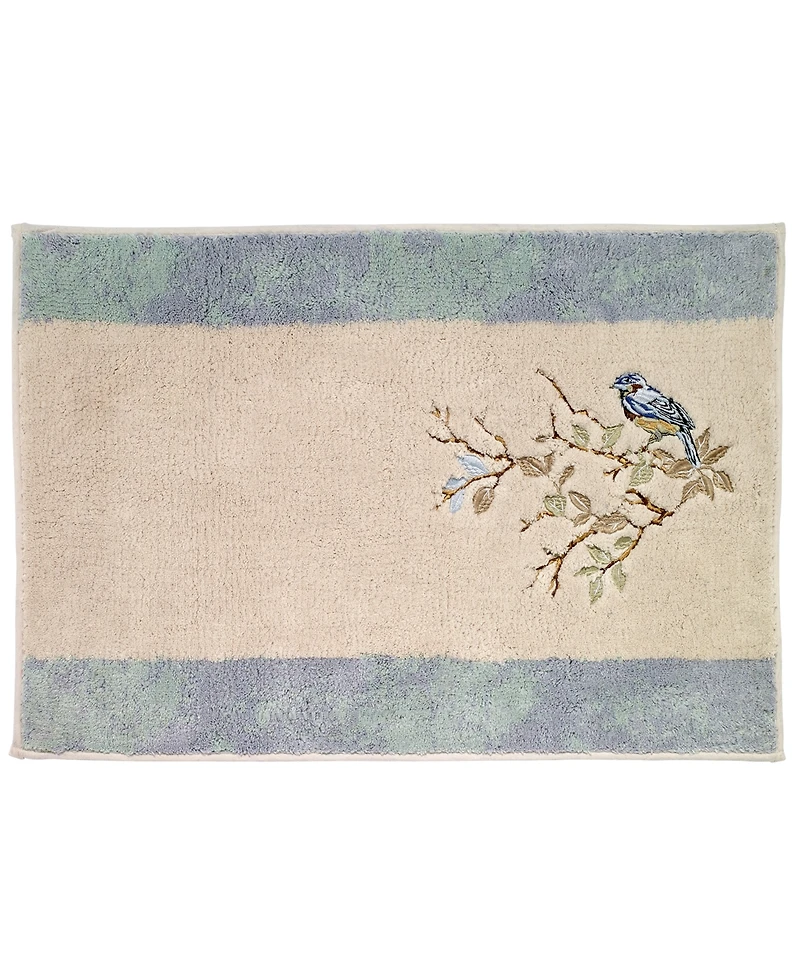 Avanti Love Nest Embroidered Cotton Bath Rug, 20" x 30"