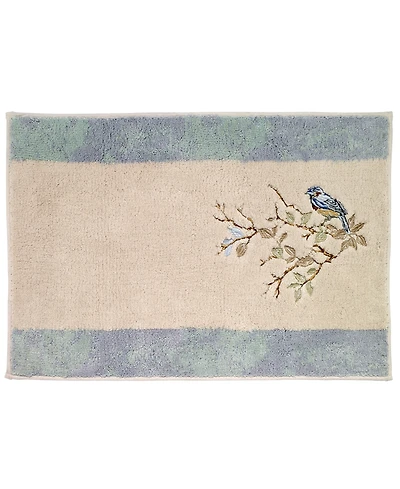 Avanti Love Nest Embroidered Cotton Bath Rug, 20" x 30"